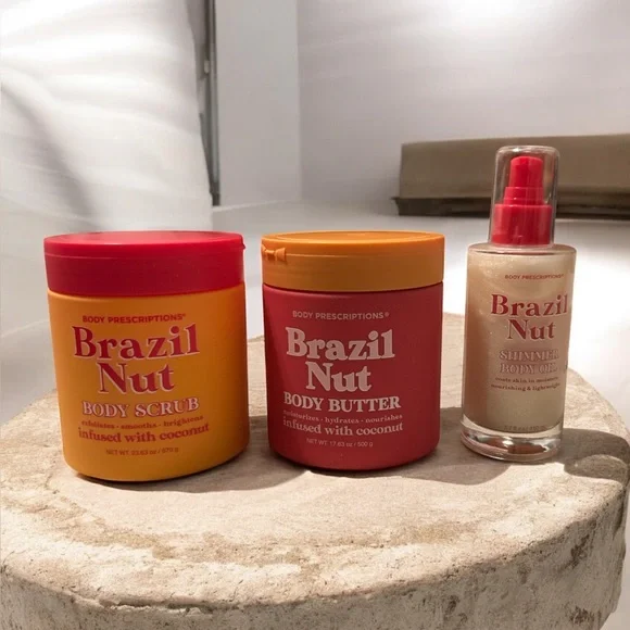 Body Prescriptions Brazil Nut Bodycare Set | 3-Piece Full Size | $118 Retail New - Picture 3 of 6